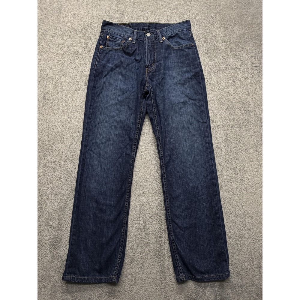 Levis 514 Jeans Mens Measured 28x27 Dark Wash Denim‎ Slim Fit Five Pocket